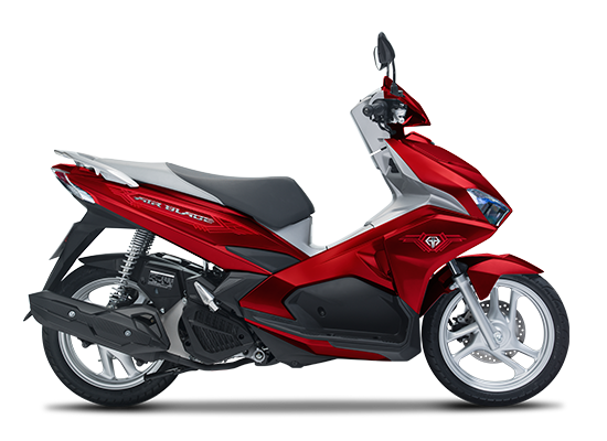Mẫu Honda Air Blade màu đỏ bạc đen