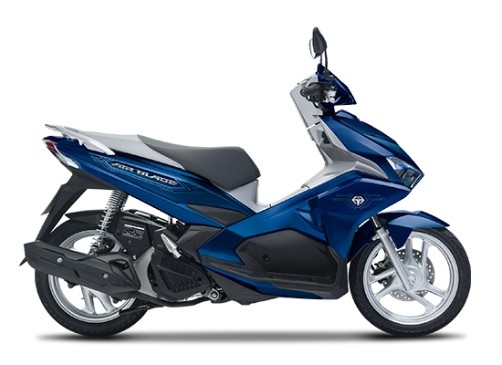 Mẫu Honda Air Blade màu xanh bạc đen