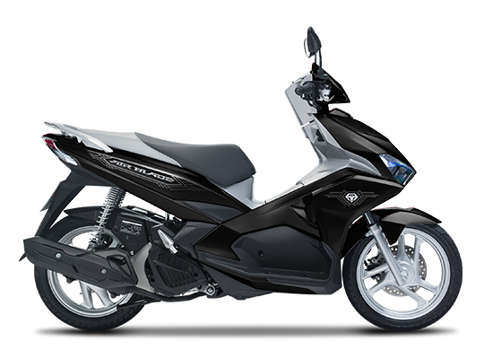 Mẫu Honda Air Blade màu đen bạc