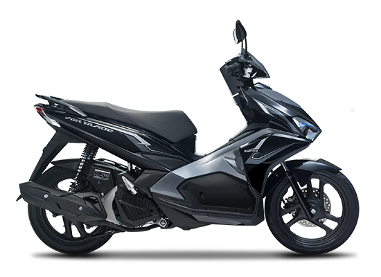 Mẫu Honda Air Blade màu bạc đen