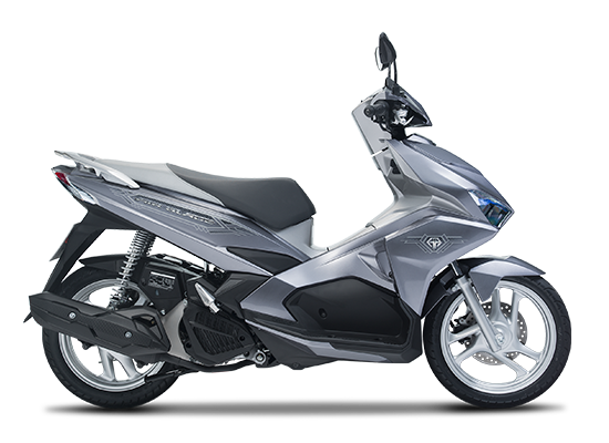 Mẫu Honda Air Blade phiên bản cao cấp màu bạc đen 