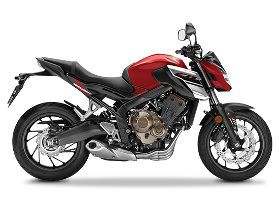 Mẫu Honda CB650F màu đen đỏ