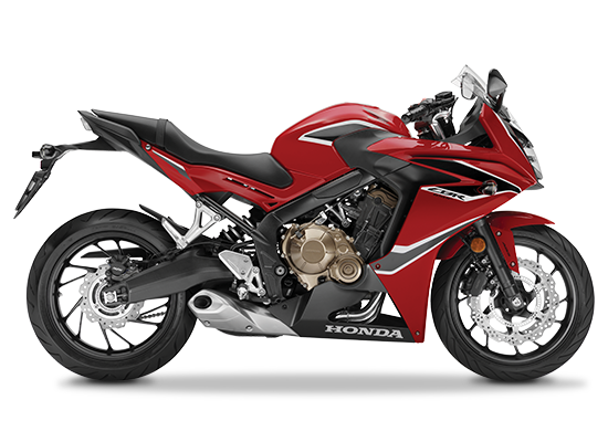 Mẫu Honda CBR650F màu đỏ đen