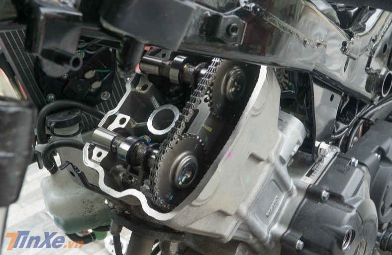 Hoạt động của xích cam đôi trên cỗ máy DOHC của Honda Winner 150