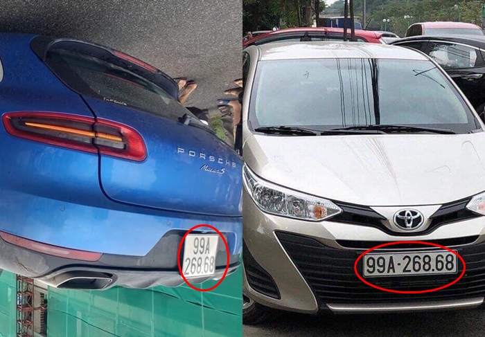 Porsche Macan S gặp nạn bị nghi dùng biển số 99A-268.68 của Toyota Vios Porsche Macan S gặp nạn bị nghi dùng biển số 99A-268.68 của Toyota Vios