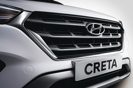 Hyundai Creta Sports Edition 2019 c&oacute; lưới tản nhiệt mạ cr&ocirc;m m&agrave;u tối