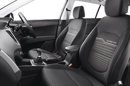 Hyundai Creta Sports Edition 2019 được trang bị ghế bọc nỉ m&agrave;u đen