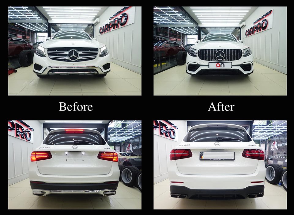 Chiếc Mercedes-Benz GLC 250 4Matic của Ưng Ho&agrave;ng Ph&uacute;c trước v&agrave; sau khi độ body kit