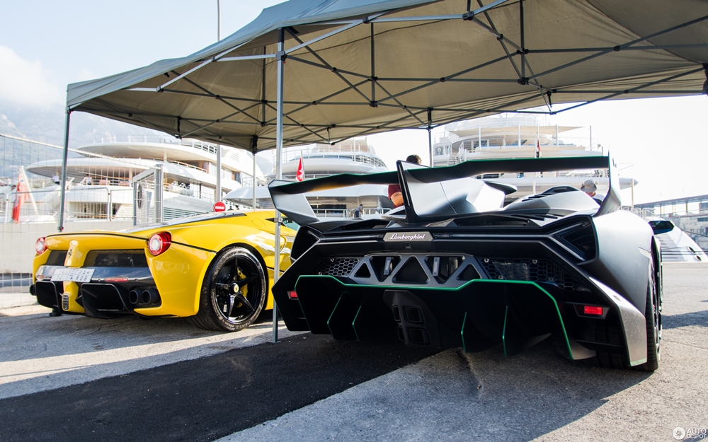 Lamborghini Veneno LP750-4 Roadster đọ m&ocirc;ng c&ugrave;ng Ferrari LaFerrari