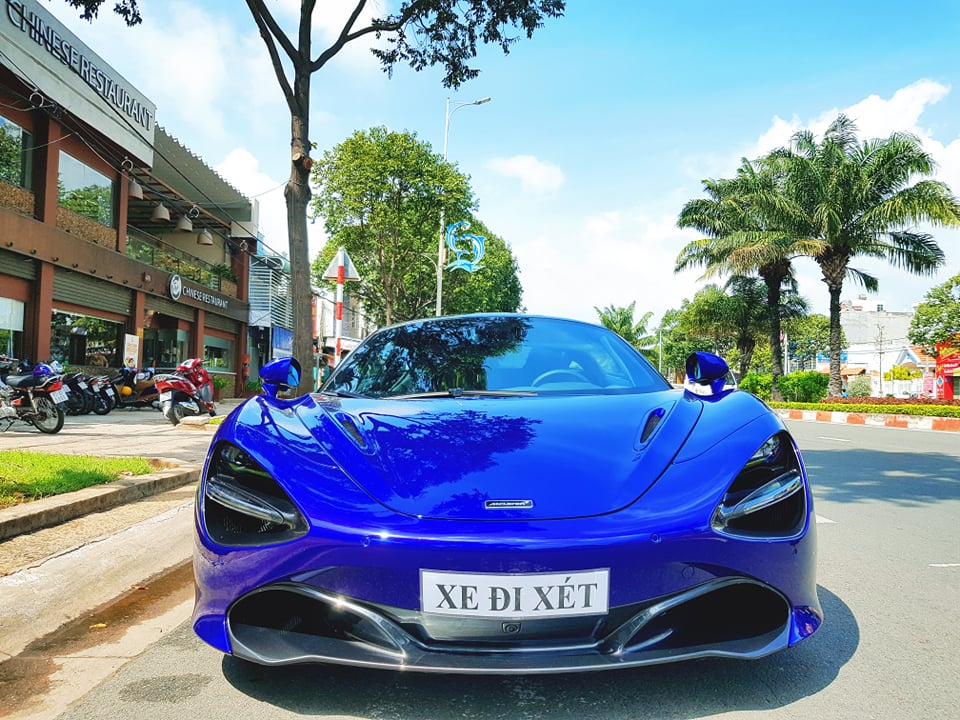McLaren 720S m&agrave;u t&iacute;m của doanh nh&acirc;n Vũng T&agrave;u lần đầu xuất hiện tr&ecirc;n đường phố