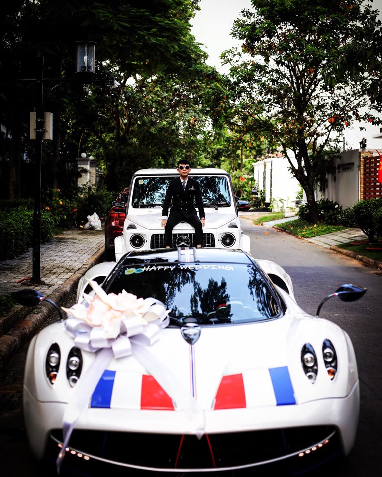 Minh Nhựa tung h&igrave;nh ảnh chụp c&ugrave;ng Pagani Huayra v&agrave; SUV hạng sang Mercedes-AMG G63 Edition 1