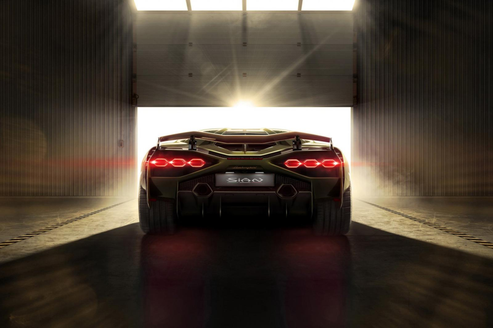 Lamborghini Sián nhìn từ phía sau