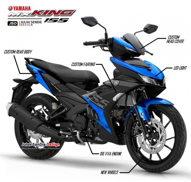 Exciter 155 VVA thừa hưởng khá nhiều đường nét thiết kế của Yamaha R15 V3 Exciter 155 VVA thừa hưởng khá nhiều đường nét thiết kế của Yamaha R15 V3