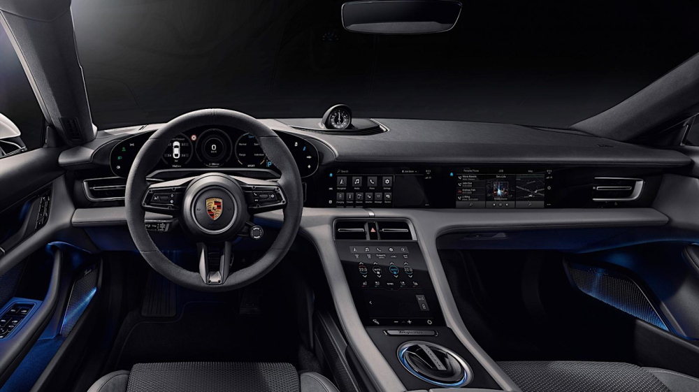 Nội thất của Porsche Taycan mang t&iacute;nh chất c&ocirc;ng nghệ cao