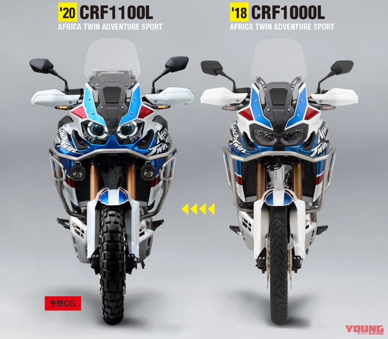 Tổng thể Honda Africa Twin 1100 sẽ lớn hơn kh&aacute; nhiều so với thế hệ Africa Twin hiện tại