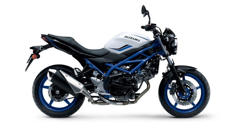 Phiên bản trắng, xanh quen thuộc trên Suzuki SV650