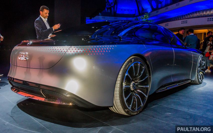 Đuôi xe điện hạng sang Mercedes-Benz Vision EQS Đuôi xe điện hạng sang Mercedes-Benz Vision EQS