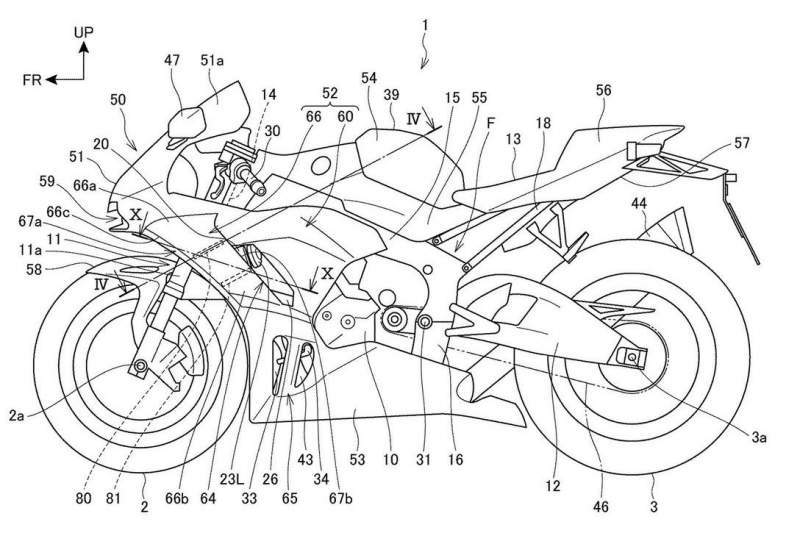 Bản vẽ cho phiên bản Honda CBR1000RR được hé lộ cách đây ít lâu