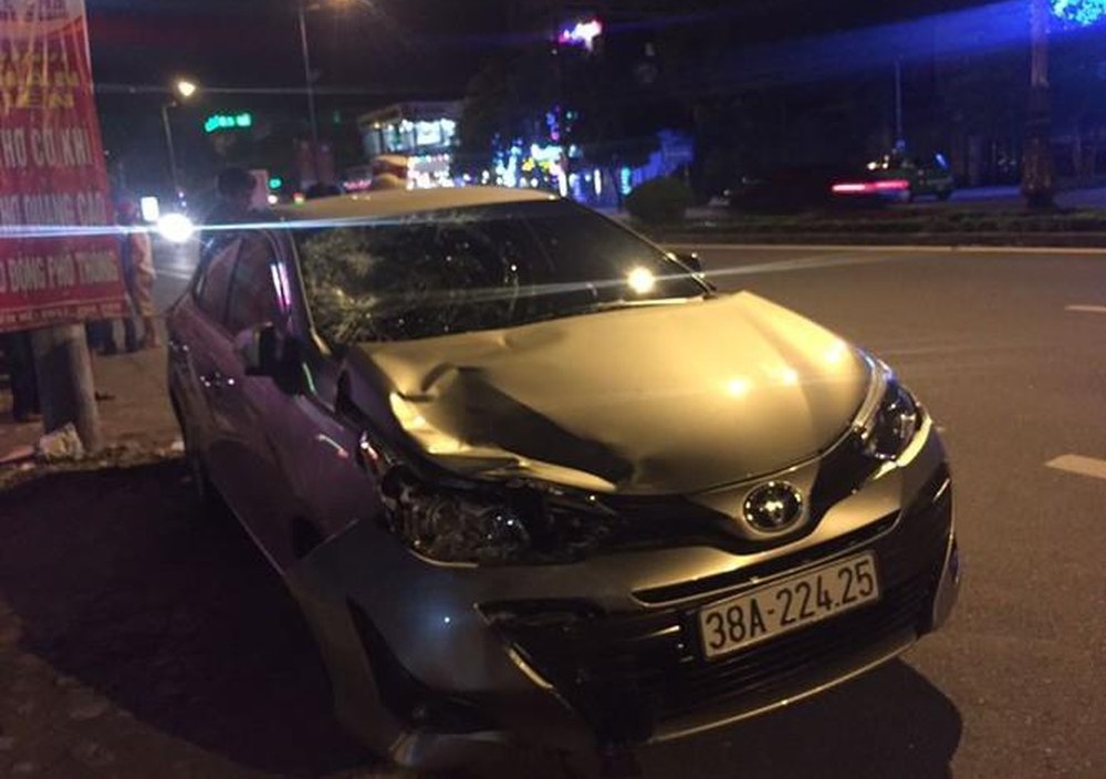 Chiếc Toyota Vios gây tai nạn