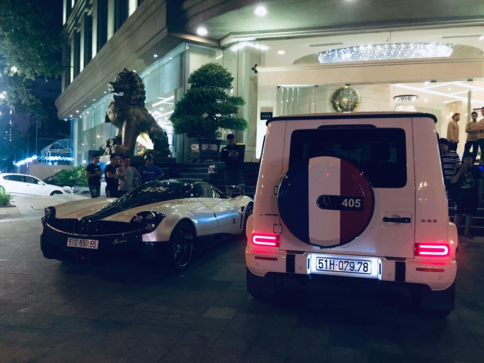 Pagani Huayra đỗ c&ugrave;ng &ocirc;ng vua địa h&igrave;nh Mercedes-AMG G63 Edition 1