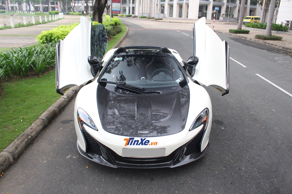 Đ&aacute;nh gi&aacute; nhanh McLaren 650S Spider độ nắp cap&ocirc; McLaren P1 độc nhất Việt Nam
