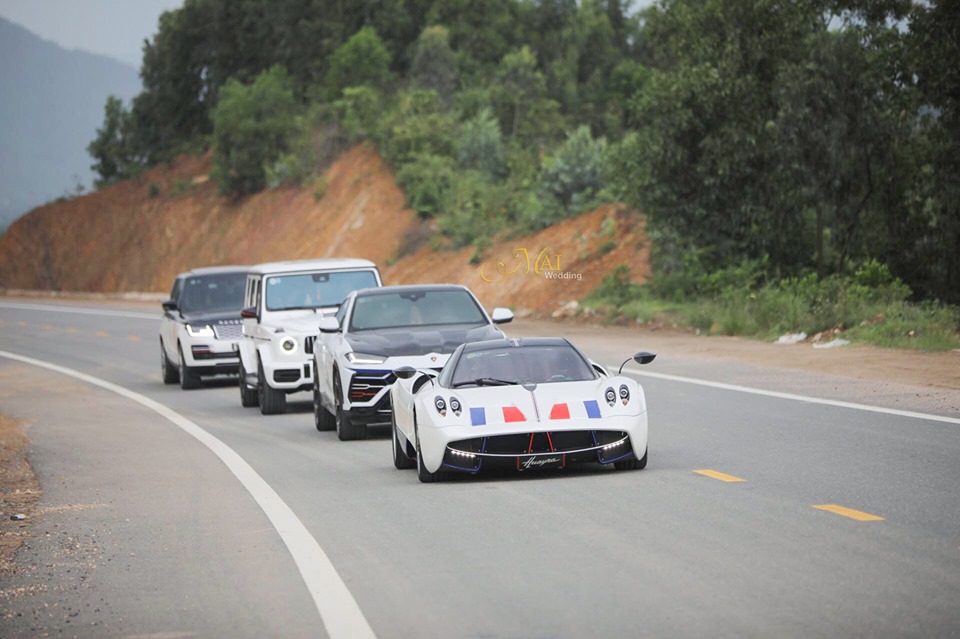 Pagani Huayra, si&ecirc;u SUV Lamborghini Urus, &ocirc;ng vua địa h&igrave;nh Mercedes-AMG G63 Edition One v&agrave; SUV hạng sang Range Rover Autobiography LWB 2018 của Minh Nhựa tr&ecirc;n cao tốc hơn nửa tỷ đ&ocirc; la nối Đ&agrave; Nẵng v&agrave; Huế