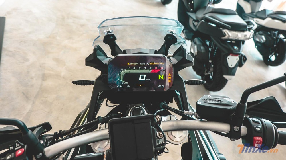 Đồng hồ BMW G850GS là màn hình màu TFT Đồng hồ BMW G850GS là màn hình màu TFT