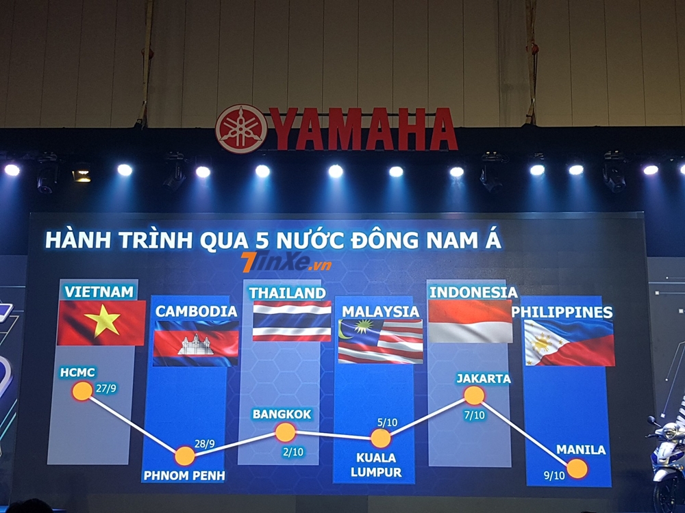 Lần đầu ti&ecirc;n Việt Nam c&oacute; h&agrave;nh tr&igrave;nh xuy&ecirc;n 5 nước Đ&ocirc;ng Nam &Aacute; bằng xe tay ga