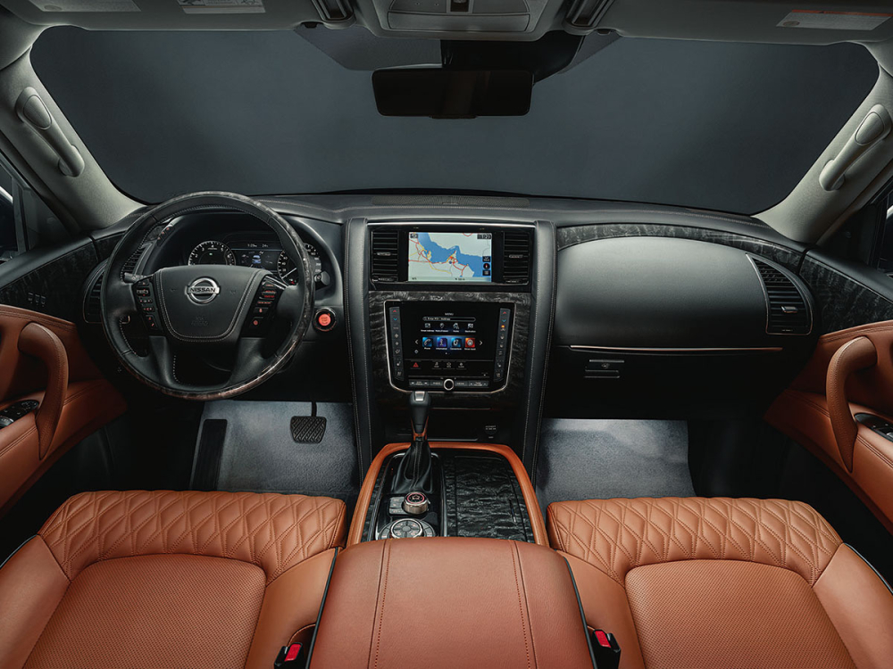 Nội thất b&ecirc;n trong Nissan Patrol 2020