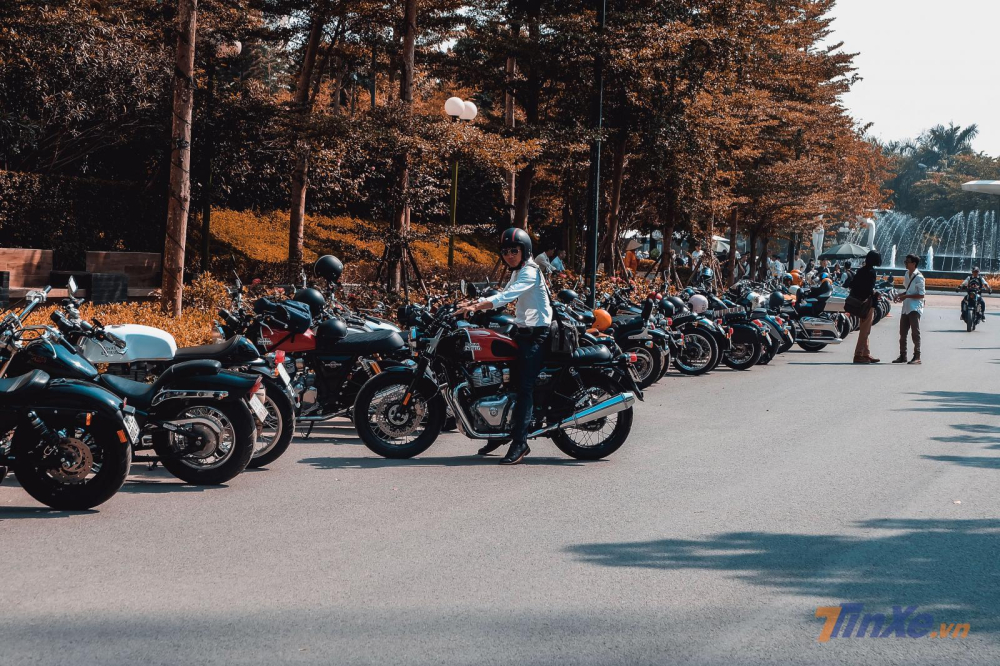 Mẫu xe mới nhất của Royal Enfield mang t&ecirc;n Interceptor 650 tại sự kiện
