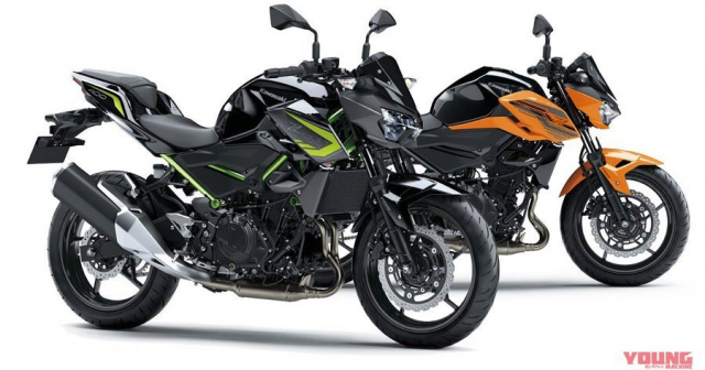 Cặp đ&ocirc;i Kawasaki Z400 v&agrave; Kawasaki Z250 sở hữu phi&ecirc;n bản 2020 với bộ m&agrave;u mới