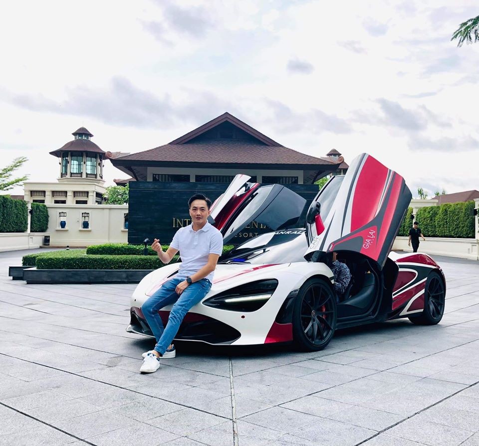 Cường Đ&ocirc;-la c&ugrave;ng si&ecirc;u xe McLaren 720S tr&ecirc;n đất Th&aacute;i Lan
