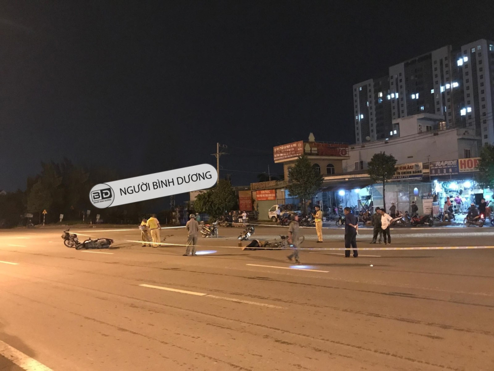Lực lượng chức năng có mặt tại hiện trường vụ tai nạn