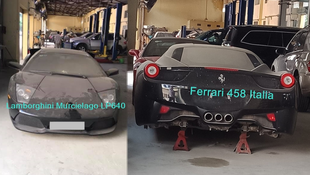Dàn siêu xe của một doanh nhân Hà Nội nằm phủ bụi tại garage khiến cư dân mạng xót xa