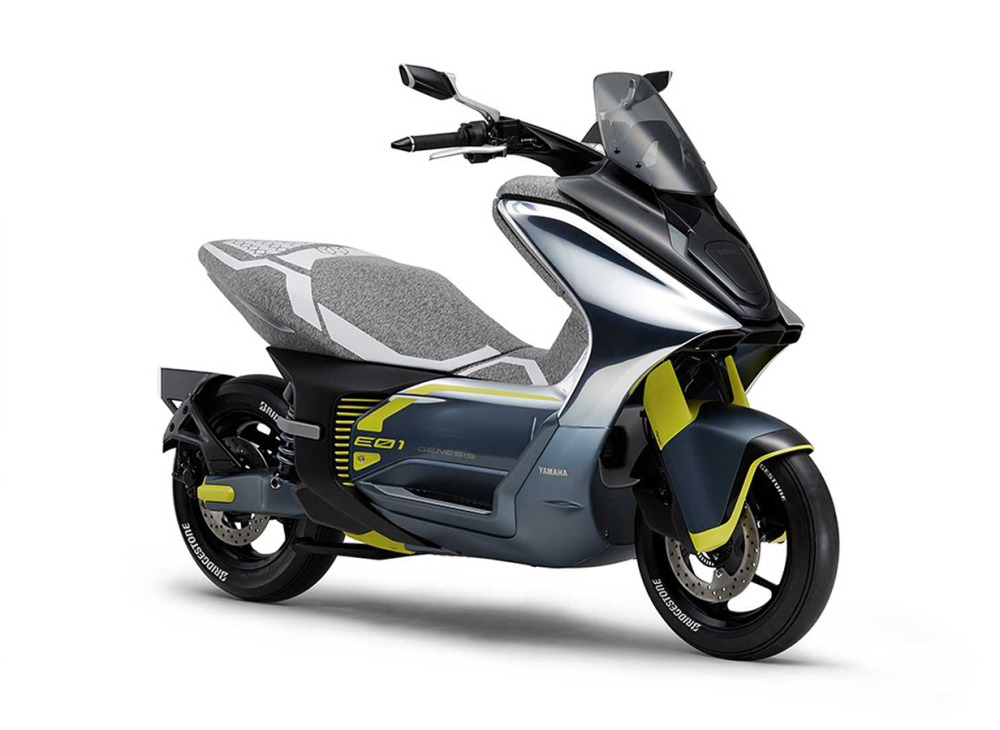 Xe máy điện Yamaha E01 mang thiết kế maxi-scooter