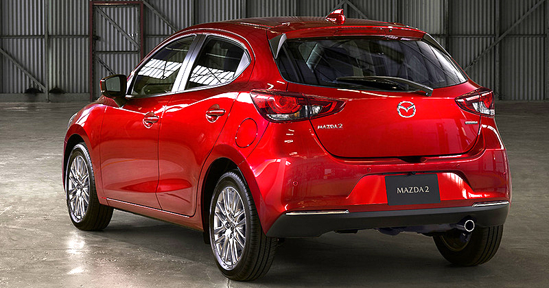 Thiết kế đuôi xe của Mazda2 phiên bản nâng cấp