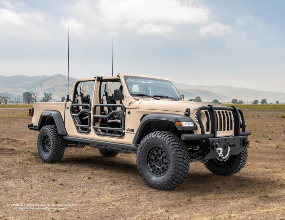 Jeep Gladiator XMT mang vai trò một mẫu bán tải quân sự chiến thuật hạng nhẹ