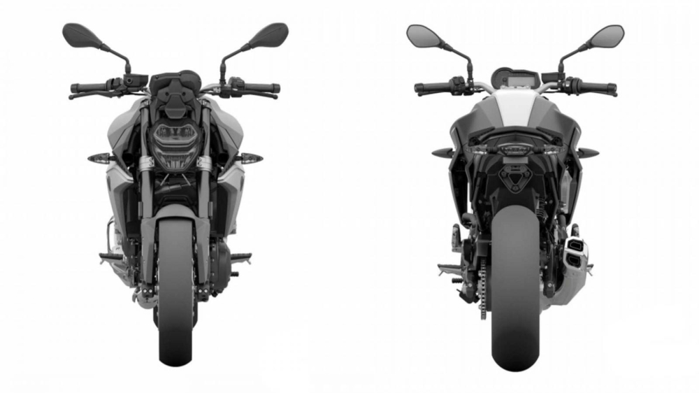 Đầu và đuôi xe BMW F850R