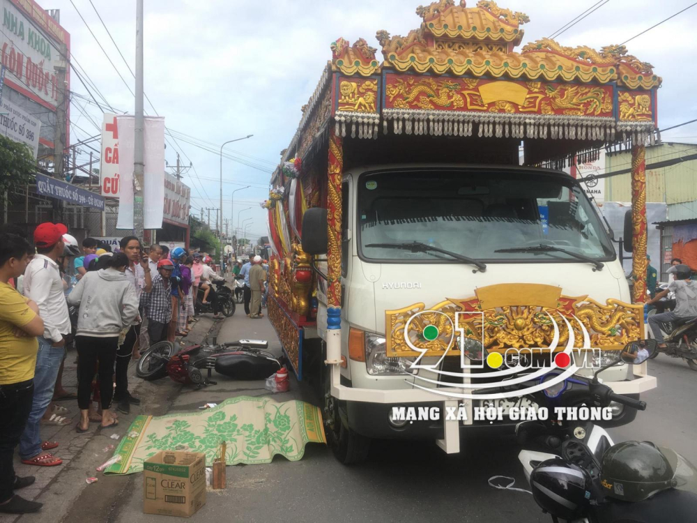 Hiện trường vụ tai nạn khiến người đàn ông tử vong