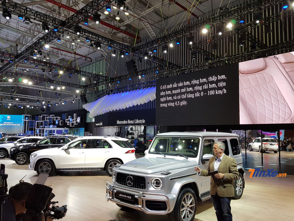 Chiếc Mercedes-AMG G63 2019 được trưng bày trong triển lãm