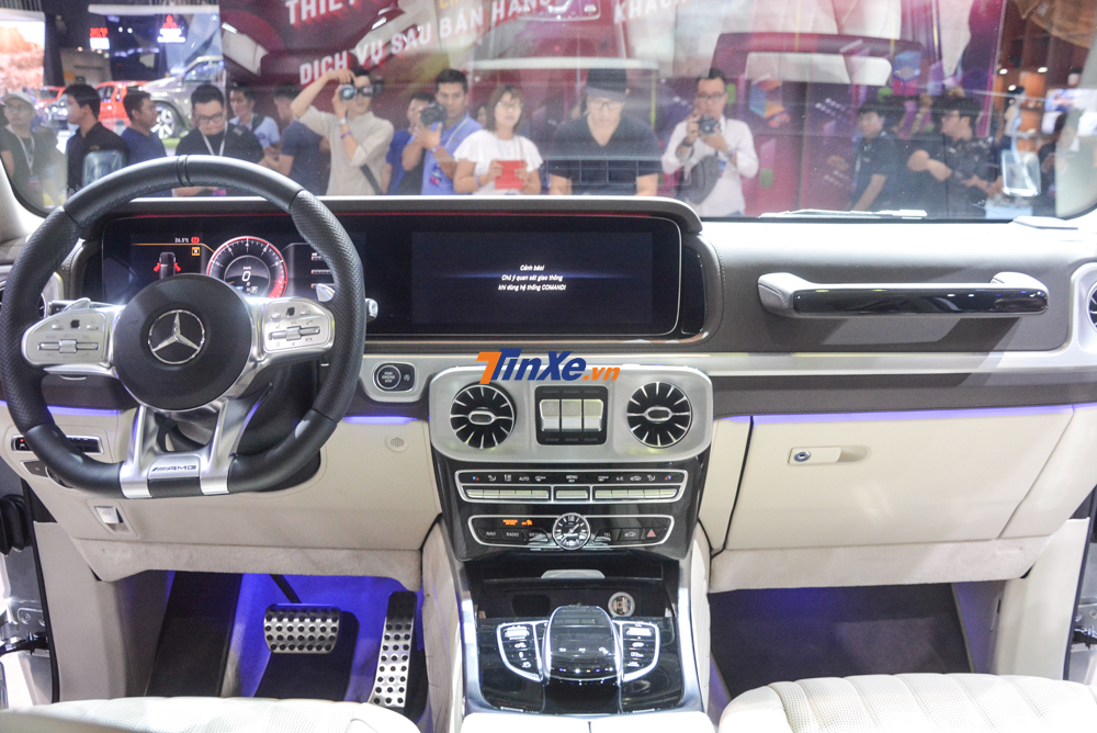 Cận cảnh khoang l&aacute;i của SUV hạng sang Mercedes-AMG G63 2019 ch&iacute;nh h&atilde;ng