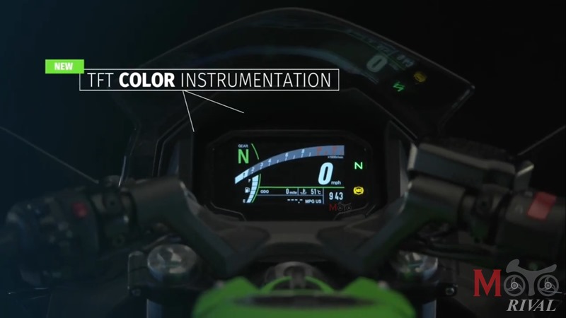Màn hình màu điện tử hoàn toàn mới trên Kawasaki Ninja 650 2020 Màn hình màu điện tử hoàn toàn mới trên Kawasaki Ninja 650 2020