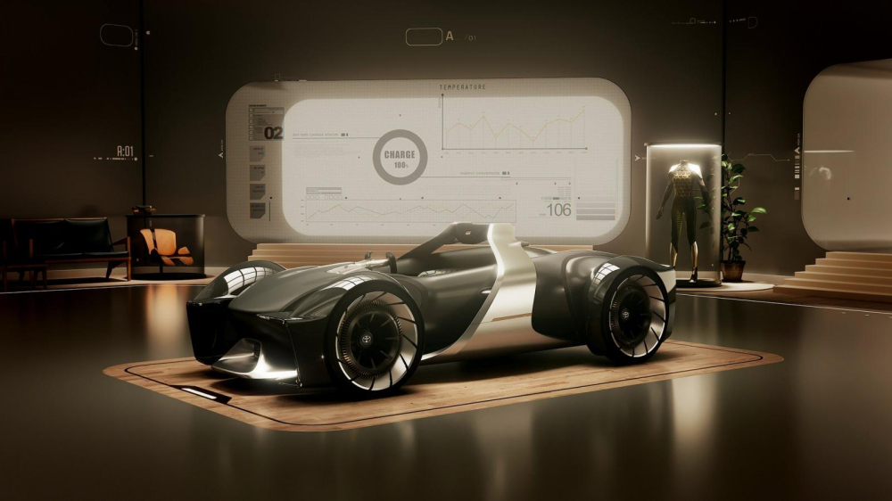 Toyota e-Racer là một mẫu xe concept đậm chất viễn tưởng