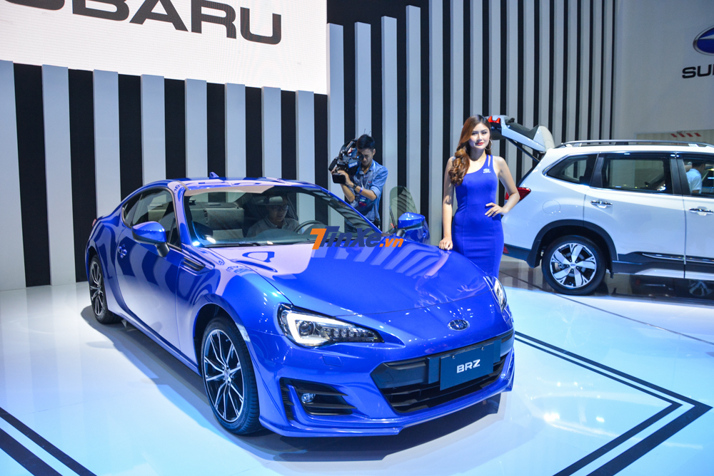 Mẫu xe Subaru BRZ 2019 trưng b&agrave;y tại triển l&atilde;m VMS 2019 c&ograve;n được biết đến l&agrave; người anh em với Toyota 86 tại Việt Nam