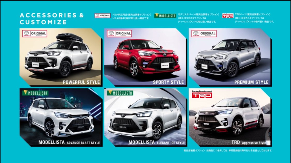 Chưa ra mắt nhưng Toyota Raize 2020 đ&atilde; được chuẩn bị sẵn c&aacute;c g&oacute;i ngoại thất ch&iacute;nh h&atilde;ng