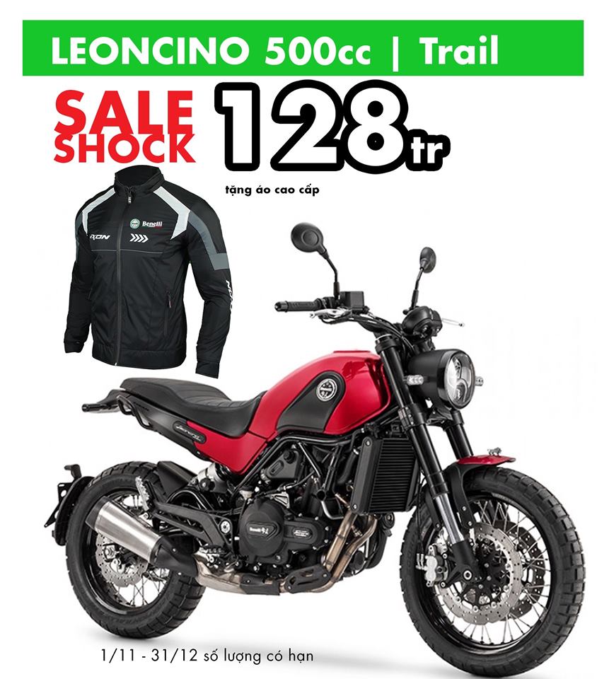 Benelli Leoncino cũng được giảm mạnh trong đợt giảm giá lần này của Benelli Việt Nam