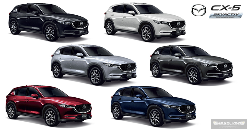 6 m&agrave;u sơn ngoại thất của Mazda CX-5 2019