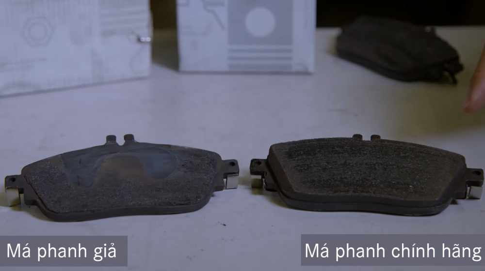 Má phanh giả không tạo được đủ độ ma sát với đĩa phanh, từ đó khiến xe khó phanh hơn khi sử dụng phụ tùng chính hãng