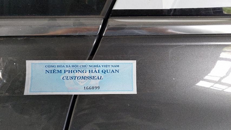 Tang vật vi phạm đã được niêm phong hải quan.