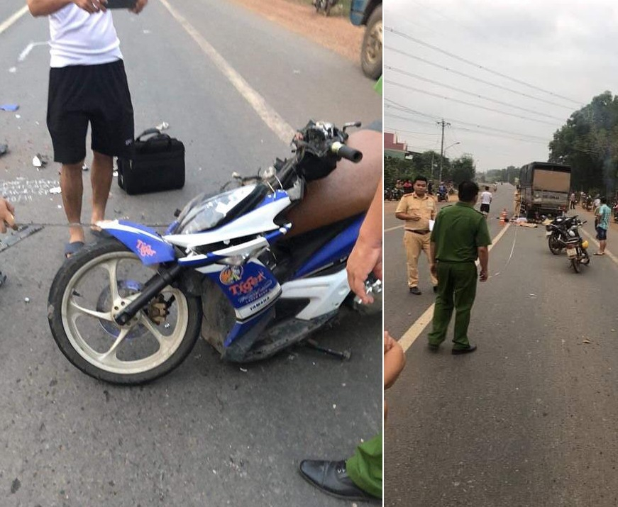 Hiện trường vụ tai nạn tại Bình Phước Hiện trường vụ tai nạn tại Bình Phước